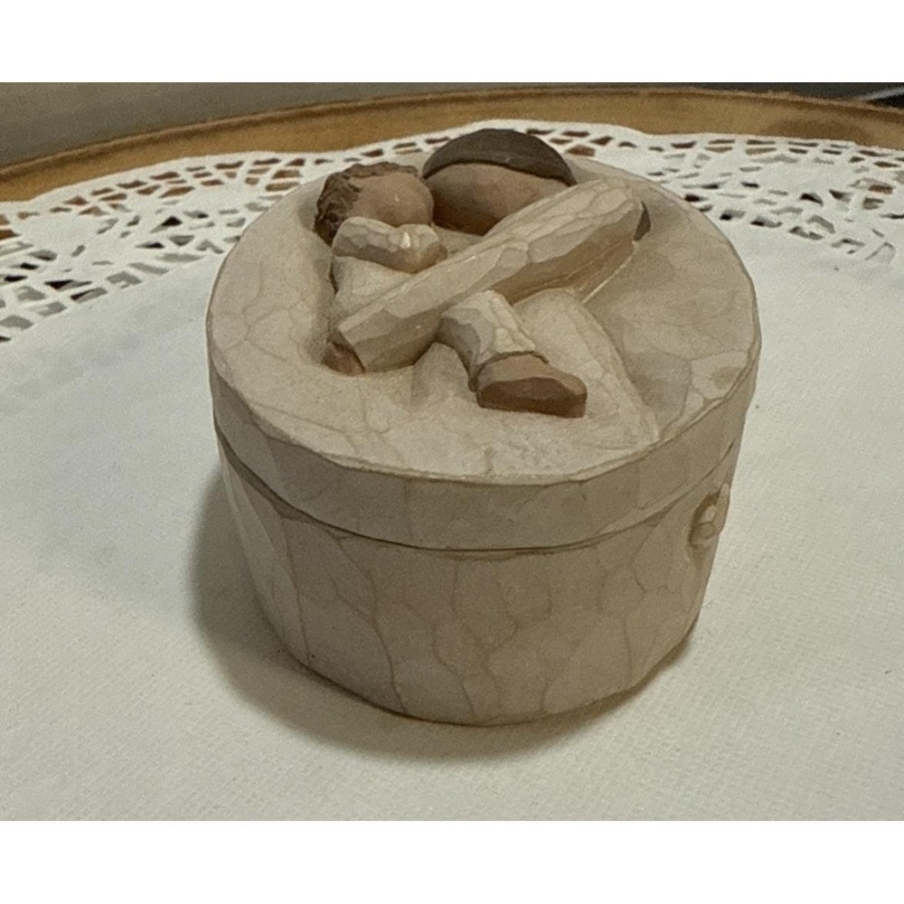 Willow Tree Demdaco Tenderness Trinket Box #26613 Susan Lordi 2004 Mother Child - Picture 2 of 11